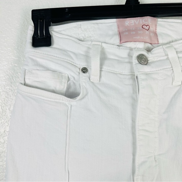 REVICE VENUS FLARES in OPTICAL WHITE denim jeans size 26 - Picture 4 of 13